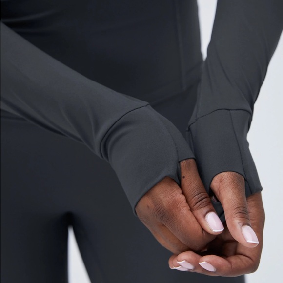 Adanola Ultimate Long Sleeve Quarter Zip Top - Graphite Grey - M - Picture 5 of 7